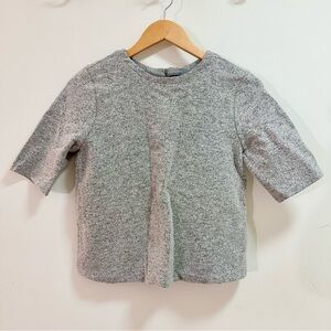 Theory Virgin Wool Short Sleeve Top
